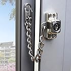 ステンレススチールの窓の鎖のロックガードのドアの制限子フラットオープンWindowsの子供の安全セキュリティチェーンロックアンチ盗難ホームハードウェアキー