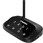 Avantree Oasis Plus - テレビ用Bluetooth送信機＆受信機、取付簡単、サウンドバー パススルー、ヘッドホン2台用aptX低遅延＆HDオーディオアダプター、遅延なしのTV用トランスミッター