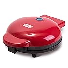 Dash DMG8100RD 8” Express Electric Round Griddle for Pancakes, Cookies, Burgers, Quesadillas, Eggs & other on the go Breakf