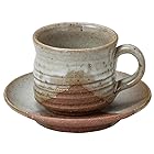 山下工芸 カップ_ソーサー 陶器 7.5×6.5cm 掛分け切立コーヒー碗皿 15050080