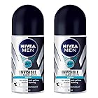 (Pack of 2) Nivea Invisible Black & White Fresh Scent Anti-perspirant Deodorant Roll On for Men 50ml - (2パック) ニベア不可解黒そして白新鮮