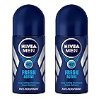 (Pack of 2) Nivea Fresh Active Anti-perspirant Deodorant Roll On for Men 50ml - (2パック) ニベア新鮮なアクティブ制汗剤デオドラントロールオン男性用50ml