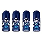 (Pack of 4) Nivea Fresh Active Anti-perspirant Deodorant Roll On for Men 50ml - (4パック) ニベア新鮮なアクティブ制汗剤デオドラントロールオン男性用50ml
