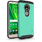 Moto G6 Playケース、TUDIAスリムフィッティングヘビーデューティ[MERGE]エクストリームプロテクション/頑丈でスリムなデュアルレイヤーケース Motorola Moto G6 Play (ミント)