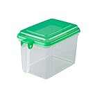 サンコープラスチック 粉末洗剤ボックス 簡易パック用 グリーン 幅127×奥207×高さ138mm 容量:1.6l 353369