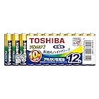 東芝(TOSHIBA) アルカリ乾電池 単4形 12本入 1.5V 使用推奨期限10年 液漏れ防止構造 アルカリ1 まとめパック LR03AN 12MP