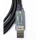 EZSync FTDI USB CT-62 CAT プログラミングケーブル 八重洲 FT-100 FT-817 FT-857 FT-897 ラジオ LEDデータライト Mini DIN 8 (透明) EZSync722