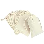 NUOLUX コットン 巾着袋 ギフトバッグ 綿 小物入れ ジュエリーポーチ 和風 ラッピング袋 収納袋 10枚セット（10x14cm）
