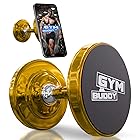 Gym Buddy 磁気電話ホルダー - スティックオンメタル携帯電話マウント - あらゆるスマートフォンに対応 - 360度回転、強力な磁石 - 自撮りビデオやジム、自宅、オフィスでの自撮りに最適