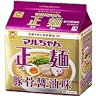《ケース》　東洋水産 マルちゃん正麺 豚骨醤油味 5食パック (505g)×6個 インスタント袋麺