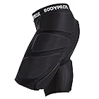 Bodyprox 保護用 パッド入りショーツ スノーボード 、スケートやスキー用、ヒップ、お尻や尾てい骨を3D保護(L)ブラック
