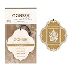 GONESH(ガーネッシュ) 吊り下げ型芳香剤 ペーパーエアフレッシュナー ホワイトムスク(シャボンの香り) 1個 (x 1)