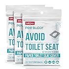 PeeBuddy 使い捨てトイレシートカバー - 60 Sheets ホワイト toilet_seat_covers