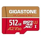 【5年保証 】Gigastone マイクロsdカード 512GB, 4K Ultra HD ビデオ録画, Gopro アクションカメラ スポーツカメラ, 高速4Kゲーム動作確認済 100MB/s, UHS-I A2 V30 U3 Class 10