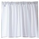 Sunny day fabric カフェカーテン シルヴァ ホワイト 遮像 断熱 UVカット ラメ (幅100×丈70cm)