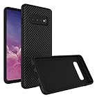 Rhinoshield [Samsung Galaxy S10+(Plus)] SolidSuit ケース | 米軍MIL規格 耐衝? 衝撃吸収 傷 指紋 防止 薄型 軽量 SGS認証 - カーボンファイバー