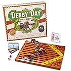 Derby Day | 競馬ボードゲーム | 家族や大人のビンテージレースゲーム パーティーやローステークスギャンブルに最適 | ゲームボード、カードデッキ、サイコロ、紙幣のペアが含まれます。