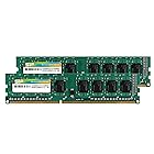Silicon Power DDR3 16GB (2 x 8GB) 1600MHz (PC3 12800) 240ピン CL11 1.35V / 1.5V アンバッファード UDIMM PC コンピューター デスクトップ メモリモジュール RAM