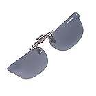 [cliponkeeper] 日本製 偏光 前掛け クリップ 式 サングラス メガネの上から 紫外線カット UVカット 超軽量 跳ね上げ式 男女兼用 レトロ クラシックデザイン キーパー 9331-02