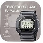 [２枚入り]腕時計DW-5600用 9H強化ガラスフィルム 高い透明度 傷を防ぎ耐久性あり 手入れしやすい 液晶保護フィルム 2.5Dカーブ
