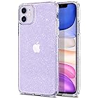 Spigen iPhone11ケース クリア 耐衝撃 米軍MIL規格取得 TPU 全面クリアケース 透明 傷防止 レンズ保護 薄型 軽量 Qi充電 ワイヤレス充電 リキッド・クリスタル 076CS27181 (グリッター・クリスタル・クォーツ)