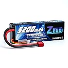 ゼエエ Zeee 7.4V 80C 5200mAh 2S lipo battery Tプラグ付き リポバッテリー 大容量バッテリー RCバッテリー 1/8と1/10 RCカー用 ラジコン製品用 無人機用など