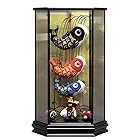 五月人形 室内用鯉のぼり 脇飾り 六角ケース飾り 金太郎 鯉のぼり 間口36×奥行26×高さ57.6cm
