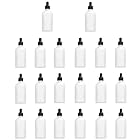 Alioay スポイト 遮光瓶 30ml 20本セット 精油 香水やアロマの保存 詰替え 小分け用 遮光瓶 ガラス製 (ホワイト)