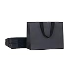 PAPERIST 12枚セット ブラッククラフト ギフトバッグ 小さめサイズ 手提げ紙袋 シンプル紙袋 無地紙袋 (30×23×12cm)