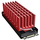 Archgon M.2 2280 PCIe NVMe SSD対応 専用放熱 アルミ合金製 ヒートシンクパッド サーマルパッド付き冷却ヒートシンク HS-0130-R (赤)