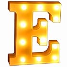 マーキーライト LEDライト 英字や数字の形 乾電池式 イニシャルライト 飾り アルファベット イベント 結婚式 パーティー ギフト(E)