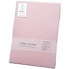 CAMEL PALMS 日本製 綿100％ ベッド用 ボックスシーツ シングル 100×205×30cm （マットレス厚さ22cmまで） 抗菌防臭 平織り ピンク