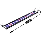 Hygger 水槽ライト アクアリウム LED 熱帯魚ライト 24/39LED 30CM 45CM 60CM 3つの照明モード 明るさ調整 タイマー付き 観賞魚飼育 水草育成 スライド式 26-66cm水槽対応 省エネ 長寿命 プラスチック ブラ