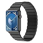 Apple Watch アップルウォッチ バンド Ultra,SE,8,7,6,5,4,3,2,1 38 mm 40 mm 41 mm 42 mm 44 mm 45 mm 49 mm 対応 ステンレス ネオジム磁石 マグネット式 ベルト 調整可能