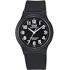 [キューアンドキュー] 腕時計 アナログ ソーラー 防水 ウレタンベルト H036-004 メンズ ブラック