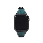 国内正規品 Apple Watch バンド Italian Minerva Box Leather 40mm(Series 4/5/6/SE) 対応) 38mm(Series1/2/3 対応) (SD18394AW-ｍ(ブルー))