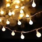 BQuel イルミネーションライト LED ストリングスライト 40星 6m 点滅 点灯 電池式 防水防塵仕様 フェアリーライト 調光可能 ガーデンライト 屋内・屋外兼用 LED クリスマス装飾 飾り ジュエリーライト ハロウィン ウォームライト
