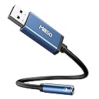 MillSO USB オーディオ 変換アダプタ 外付け サウンドカード USBポート- 4極（TRRS） ステレオミニジャック 3.5mm 変換 Windows/Vista/XP、PS5、PS4、Mac OS/X、Linux、Chromebook