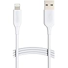 Amazonベーシック USB-A -ライトニングケーブル 高耐久シリーズ iPhone充電 Apple MFi認証 iPhone 13/13 Pro/12/SE(第2世代)/iPad 各種対応(ホワイト 0.9m)