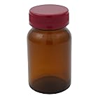 上園容器 規格瓶(広口) 茶褐色 85.5mL No.8