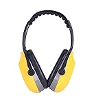 防音イヤーマフ ノイズリダクションノイズ保護耳プロテクターワーキングノイズ保護はデシベル耳の保護を削減します 折りたたみ耳弁 (色 : Yellow, Size : 32dB)