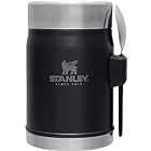 【廃盤】STANLEY(スタンレー) クラシック真空フードジャー 0.41L マットブラック ランチジャー スープジャー 弁当箱 保温 スプーン付き 食洗機対応 保証 (日本正規品)