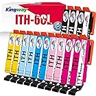 Kingway エプソン Epson用 ITH ITH-6CL 互換イチョウ インク ITH6CL 6色セット×2 +黒1本(計13個入り) EP-811AB EP-811AW EP-709A EP-710A EP-711A EP-810AB E