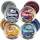 Crazy Aaron's Putty Color Shock & Holo ミニ缶 (各0.45オンス)サンビーム、サンゴ礁、永遠の炎&ムーンライトギフトセット バンドル - 4パック