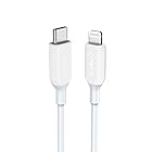 Anker PowerLine III USB-C & ライトニング ケーブル MFi認証 USB PD対応 急速充電 iPhone 13 / 13 Pro / 12 / SE(第3世代) 各種対応 (1.8m ホワイト)