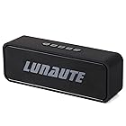 LUNA UTE スピーカー Bluetooth ブルートゥース ワイヤレス 軽量 お手軽 初心者向け ポータブル 内蔵マイク ハンズフリー会話 (ブラック)