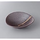 エールネット(Ale-net) 鉄釉ライン変形鉢（小）