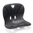 カーブルチェア ワイド 骨盤から姿勢をサポート 骨盤 サポート 姿勢 椅子 クッション 座椅子 オフィス 軽量 持ち運び簡単 椅子や床に置いて座るだけ Curble Chair Wider (ブラック)