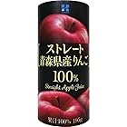 コーシン ストレート青森県産りんご100％ 195ｇ×15本（カートカン）