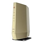 BUFFALO バッファロー 無線LANルーター プレミアムモデル (Wi-Fi 6(11ax)対応/ワイドバンド 5GHz 160MHz対応/シャンパンゴールド) WSR-5400AX6-CG